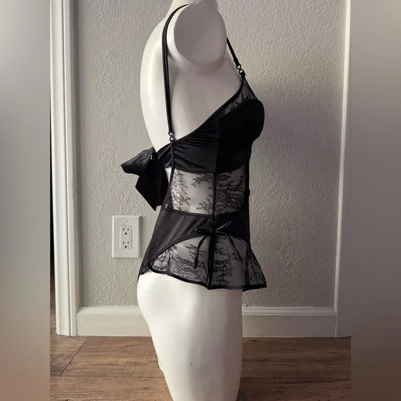 NEW with Tags $155 Honey Birdette Lace Remy Silk Teddy Romper XS